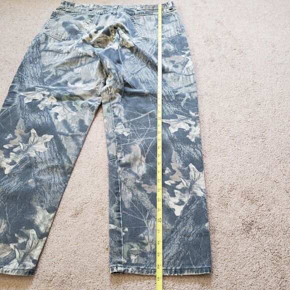 Vintage Wrangler Double Knee Sz 38x32 Mossy Oak Break-Up Camouflage Hunting Pant - Picture 12 of 12